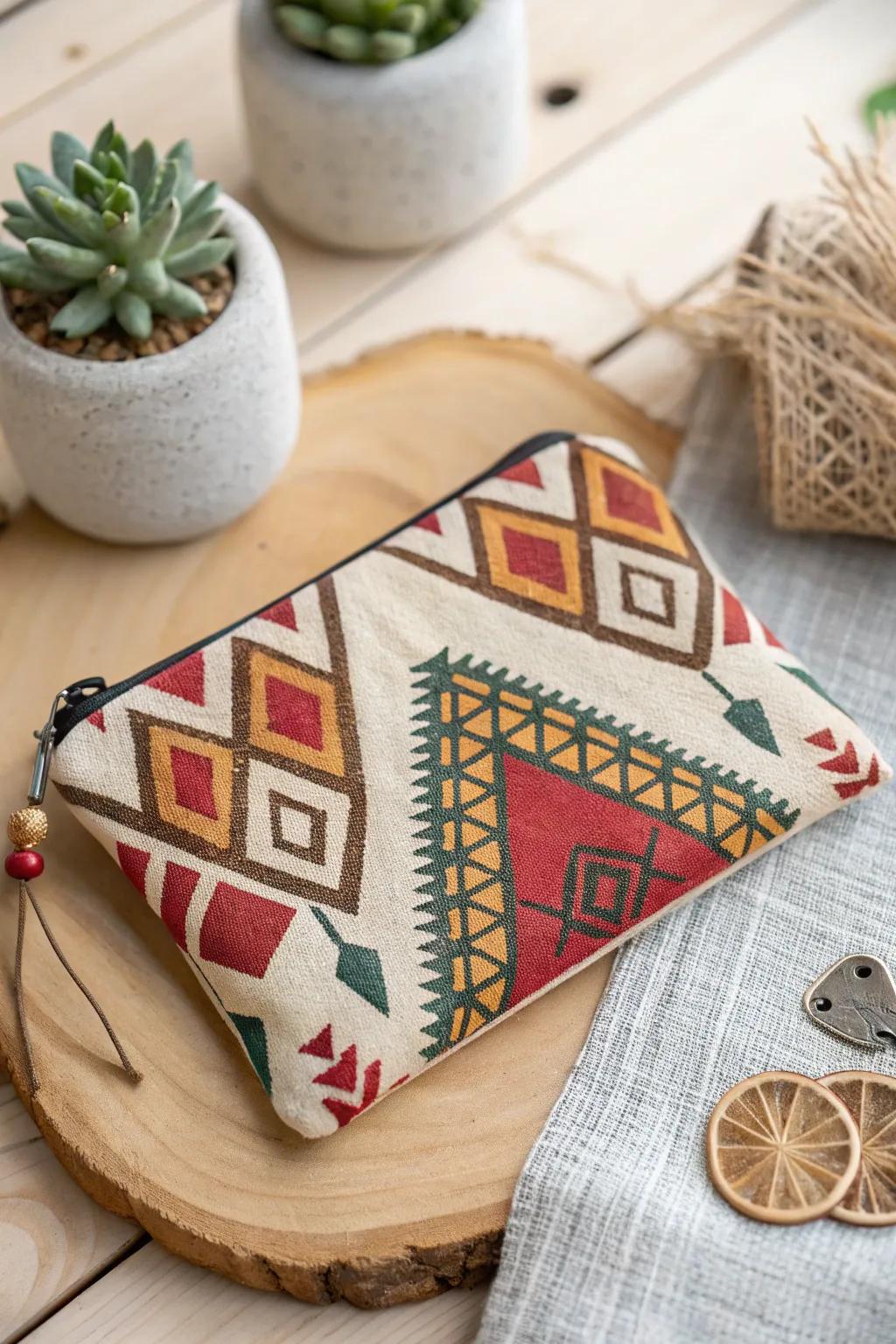 Elevate your everyday style with a handcrafted statement piece that combines bold prints and minimalist charm.