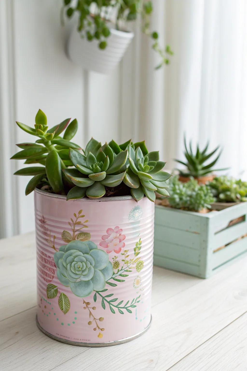 Breathe new life into vintage finds with these charming upcycled planters.
