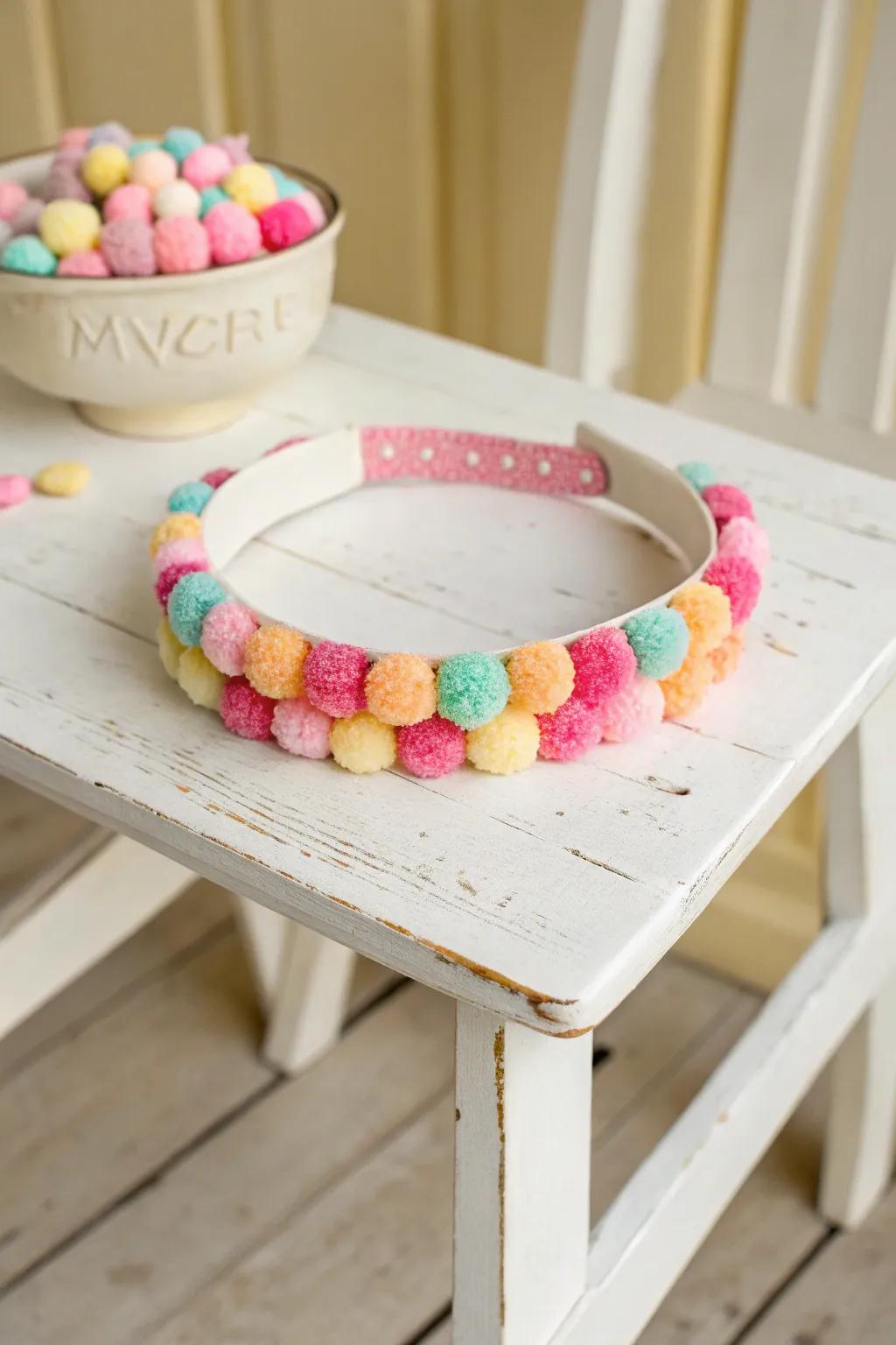 Add a sweet touch to your style with this candy-themed headband!