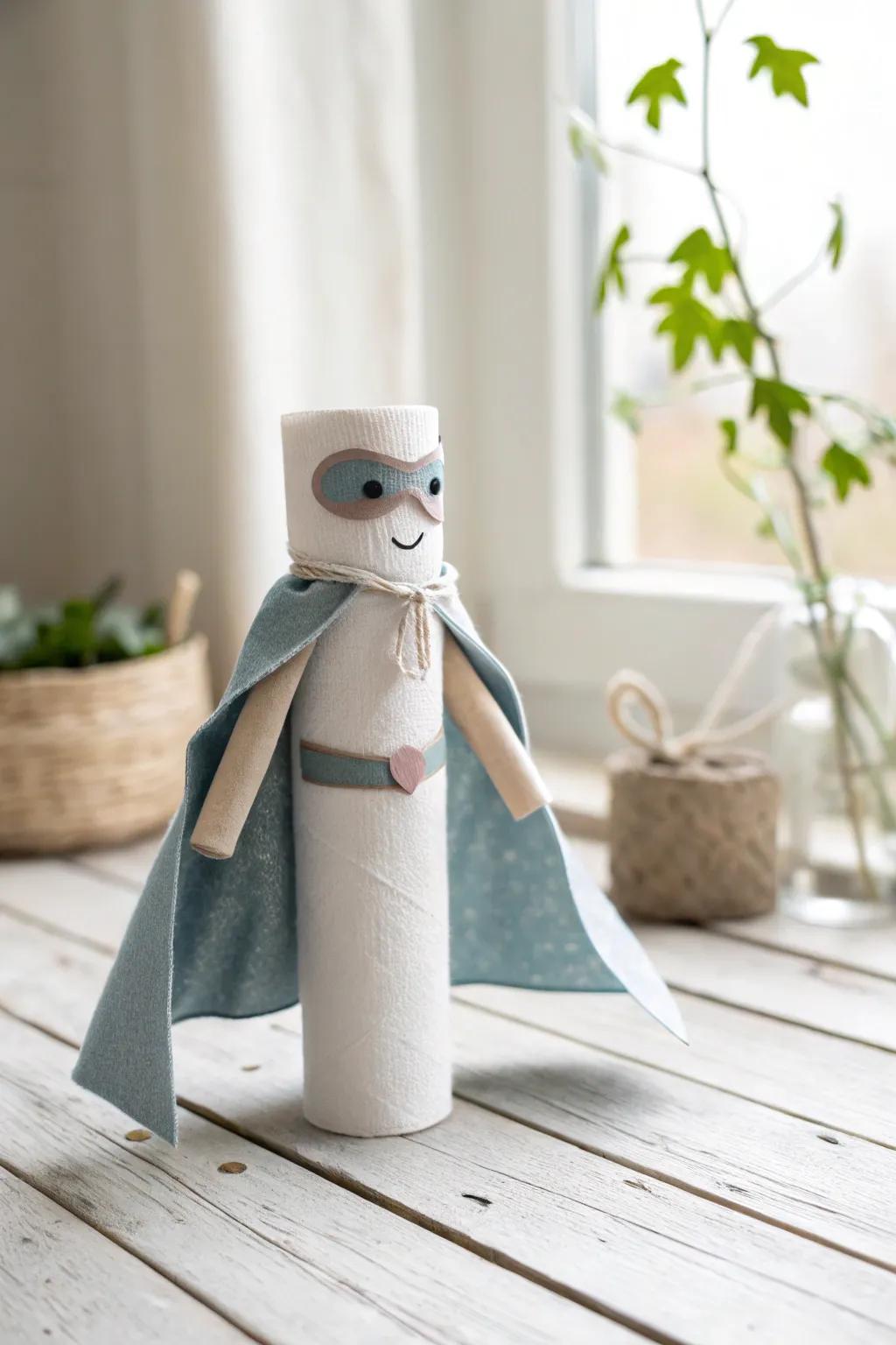Unleash your creativity with this minimalist superhero craft! 🦸♂️✨ #ScandiBohoCrafts