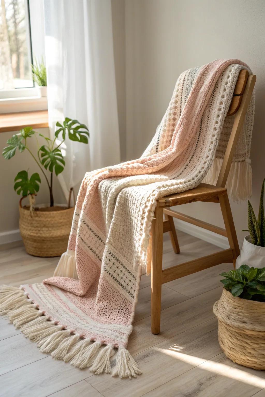 Wrap your little one in the warmth and elegance of handcrafted comfort. #JumboYarn #BabyBlanketLove