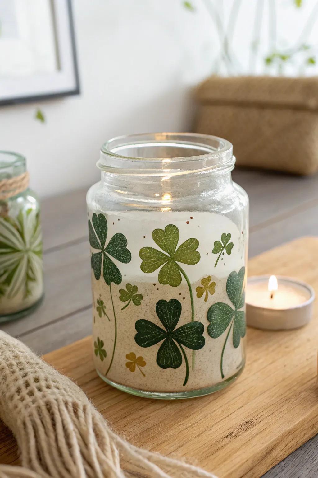 Illuminate your home with the charm of shamrock candle holders, where simplicity meets natural elegance.
