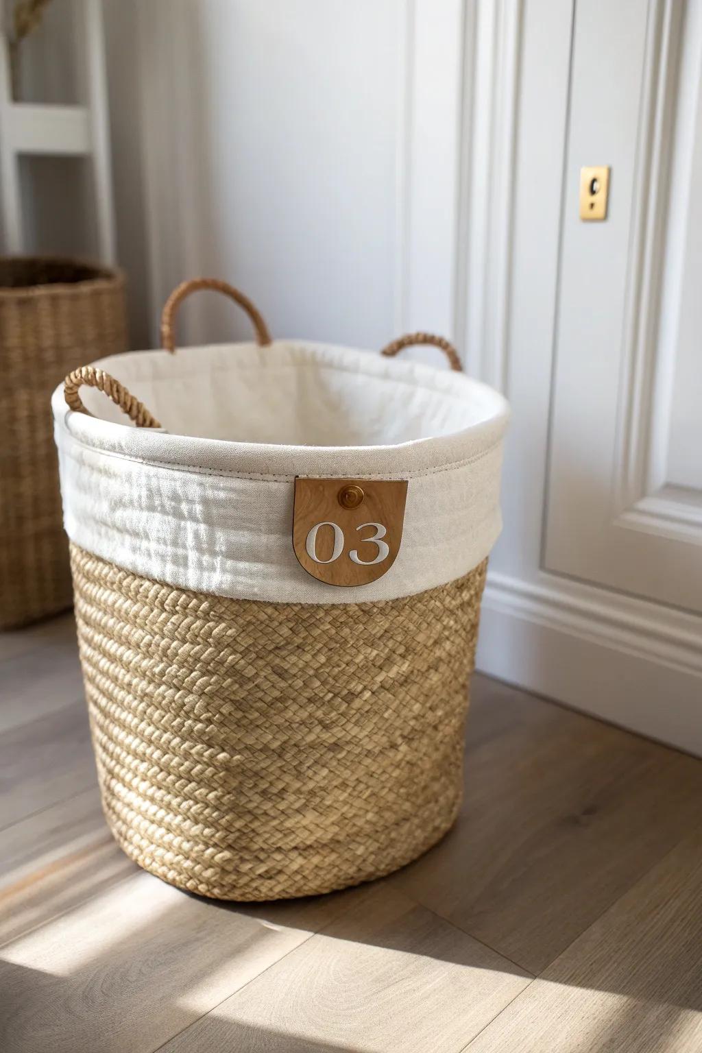 Numbered toy-library bin: a simple checkout rule that keeps playrooms tidy in small spaces.