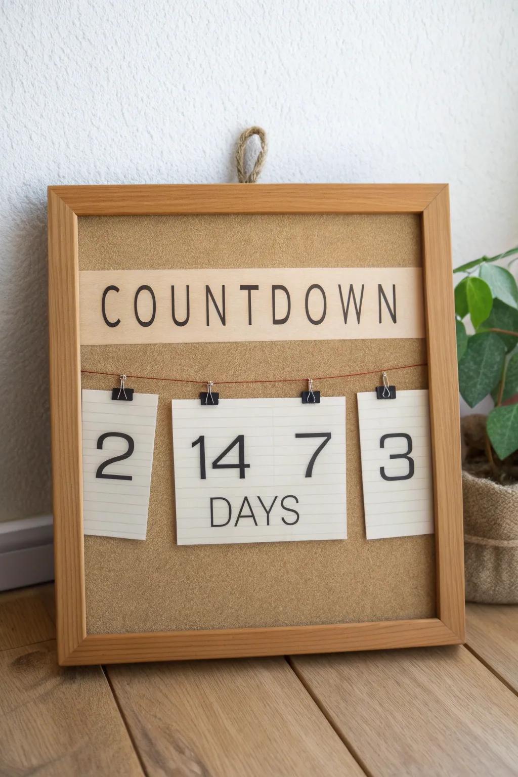 A calm deadline countdown board—see the next 2–3 weeks at a glance without the overwhelm.