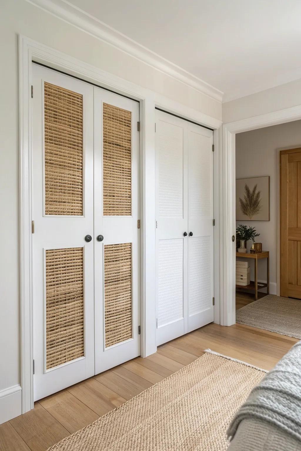 Bi-fold doors save space and open wide—minimal, airy, and beautifully practical.