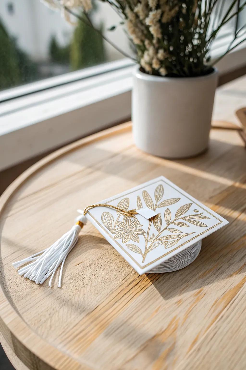 Celebrate your academic triumph with minimalist elegance. 🎓✨ #GraduationMemories