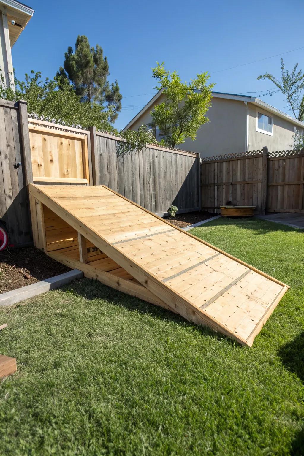 Elevate your skateboarding experience with a handcrafted wooden ramp, the perfect blend of style and functionality.