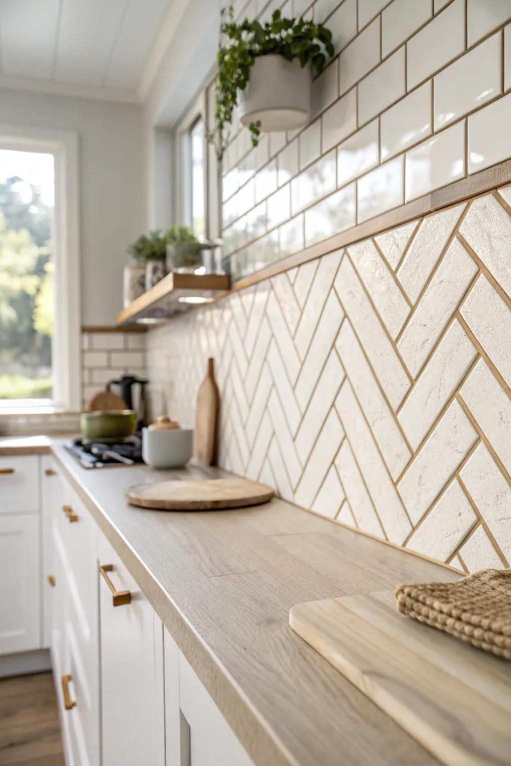 Peel-and-stick tile panels: a one-and-done backsplash upgrade for tiny galley kitchens.
