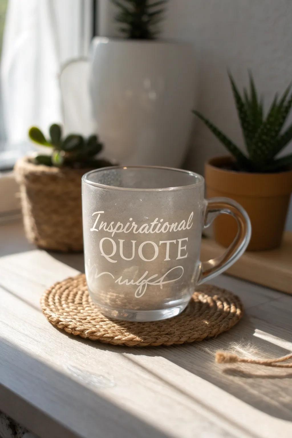 Start your day with inspiration etched into every sip.