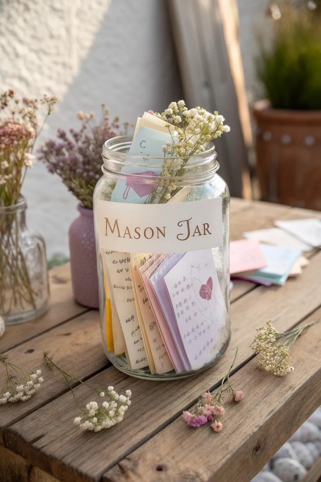 Capture cherished memories in a jar – a timeless gift filled with love and wishes.