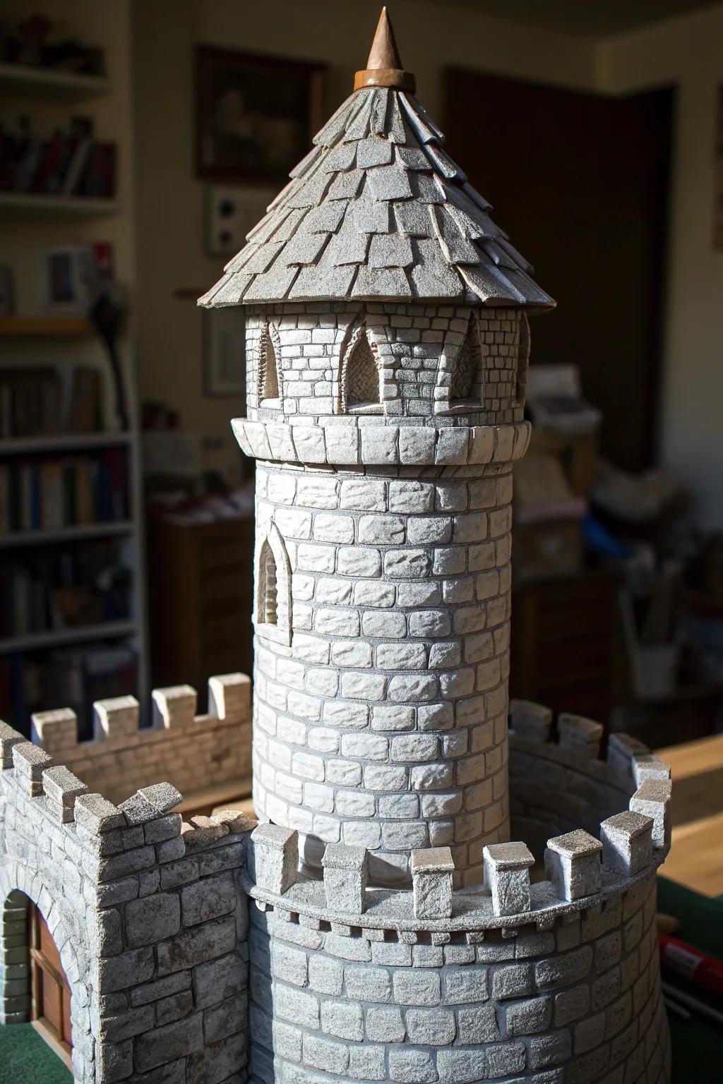 Transform humble materials into majestic medieval turrets with a touch of craftsmanship.