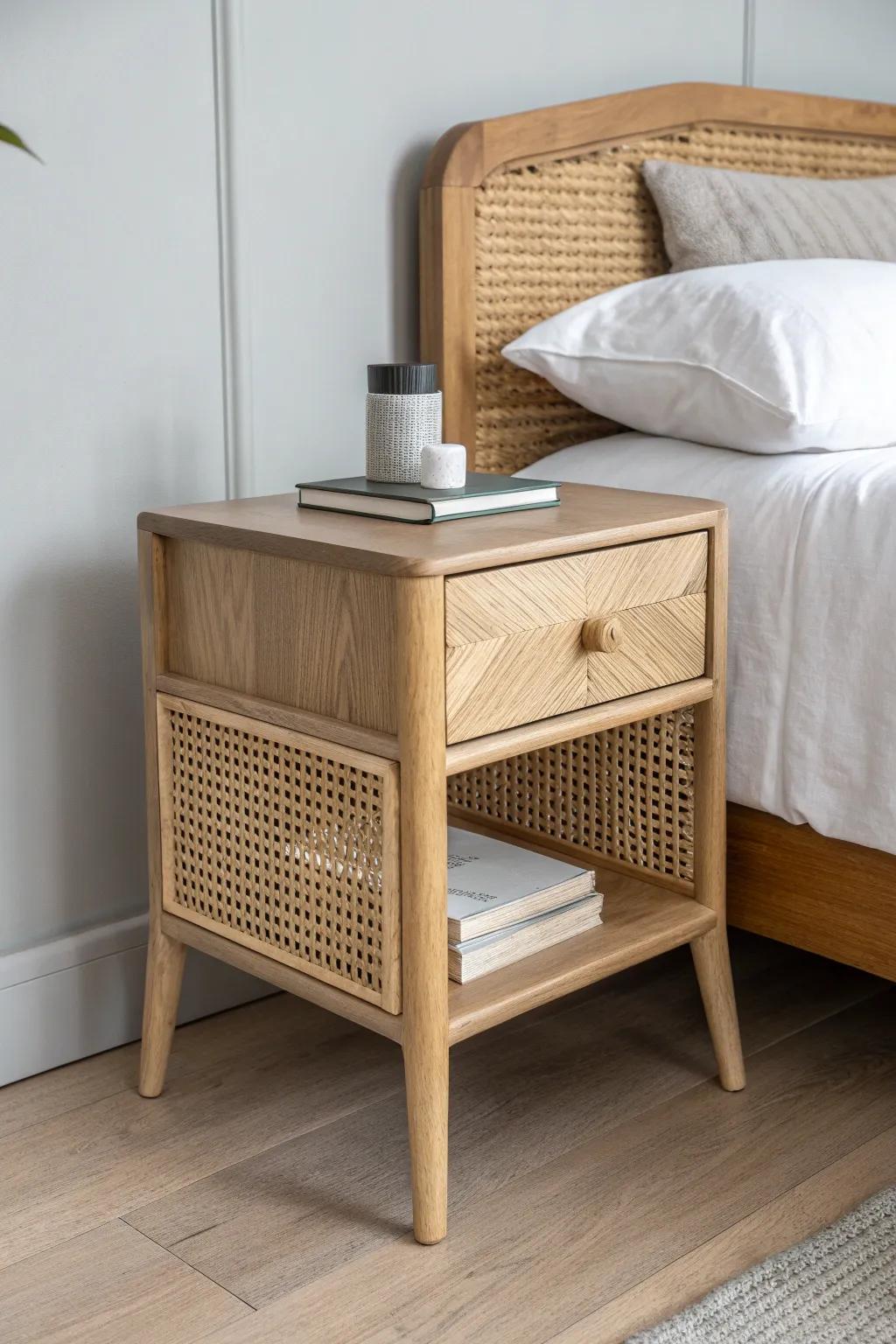 Ultra-slim gap nightstand that slides into tight spaces—minimal, airy, and beautifully practical.