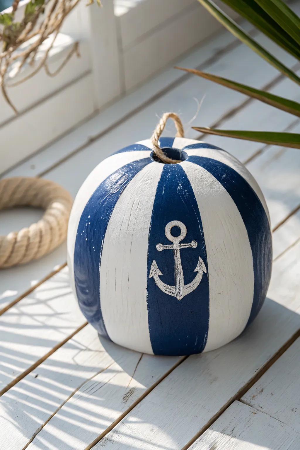 Set sail with style: Embrace the timeless charm of nautical stripes and anchors.