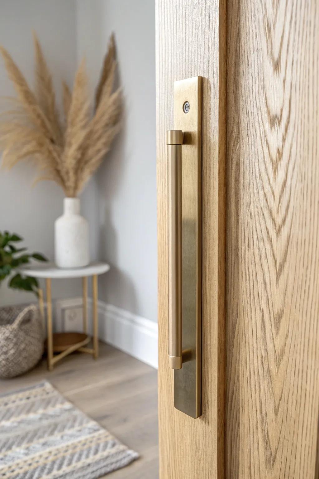 A matching edge pull tab keeps pocket doors easy to grab—no broken nails, just clean style.