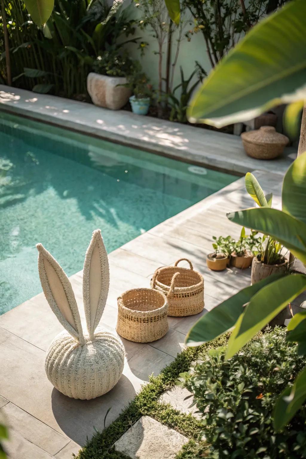 Transform your pool into a whimsical wonderland with these charming bunny ears!