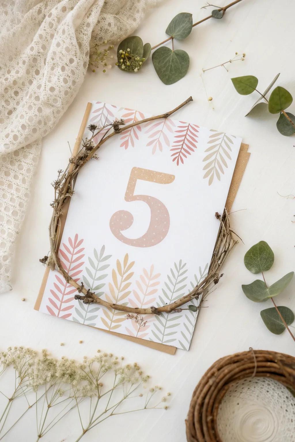 Celebrating Milestones: A Simple and Beautiful Way to Remember Those Little Numbers.