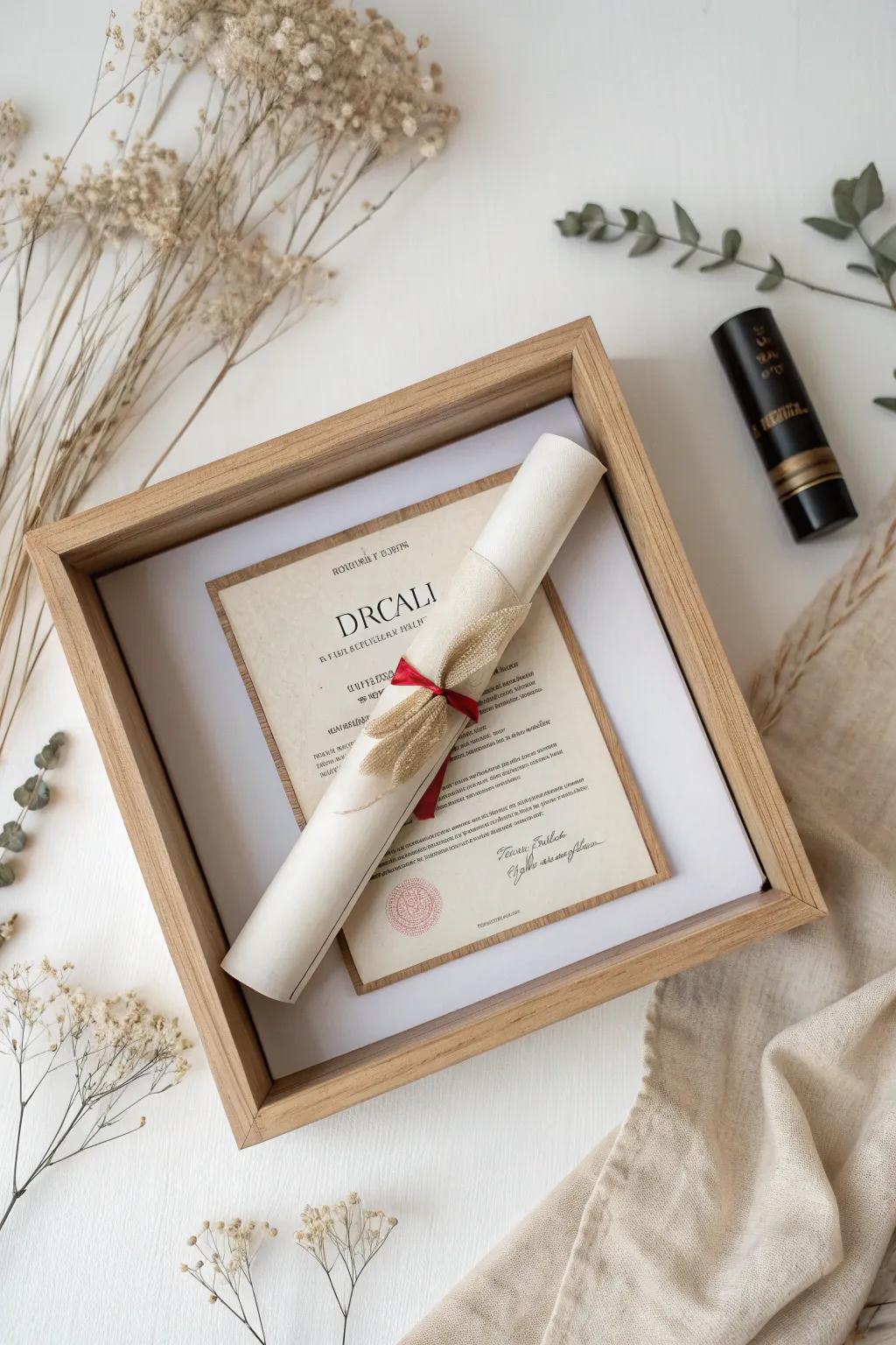 Celebrate your achievements with timeless elegance. 🌿✨ #DiplomaDelight