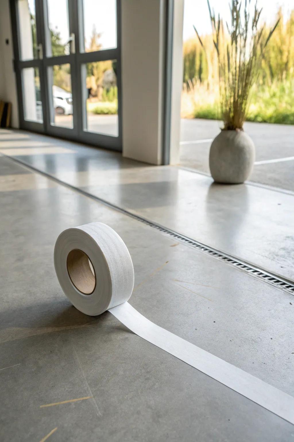 Crisp parking tape keeps your narrow garage aisle clear—and every pull-in feels effortless.