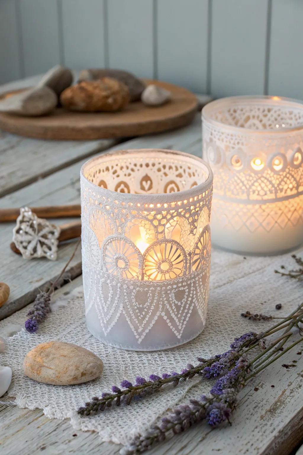 Transform any space with the warm glow of DIY candle holders. Embrace simplicity and natural beauty.