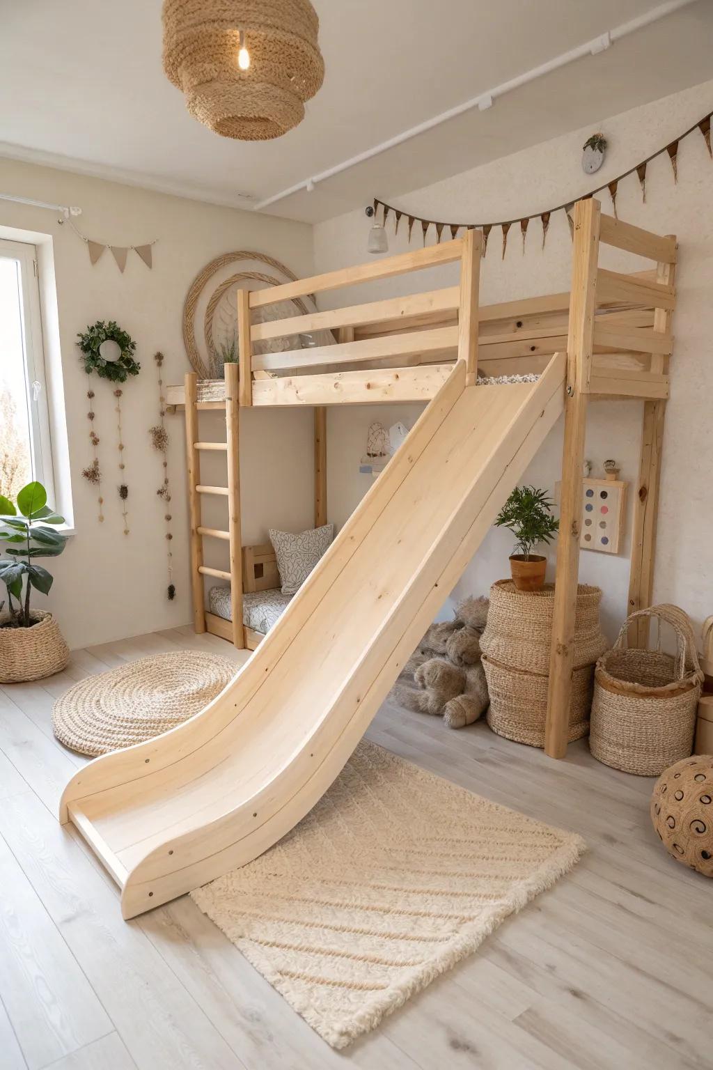 Slide into Happiness: Elevate playtime with a stylish indoor slide!