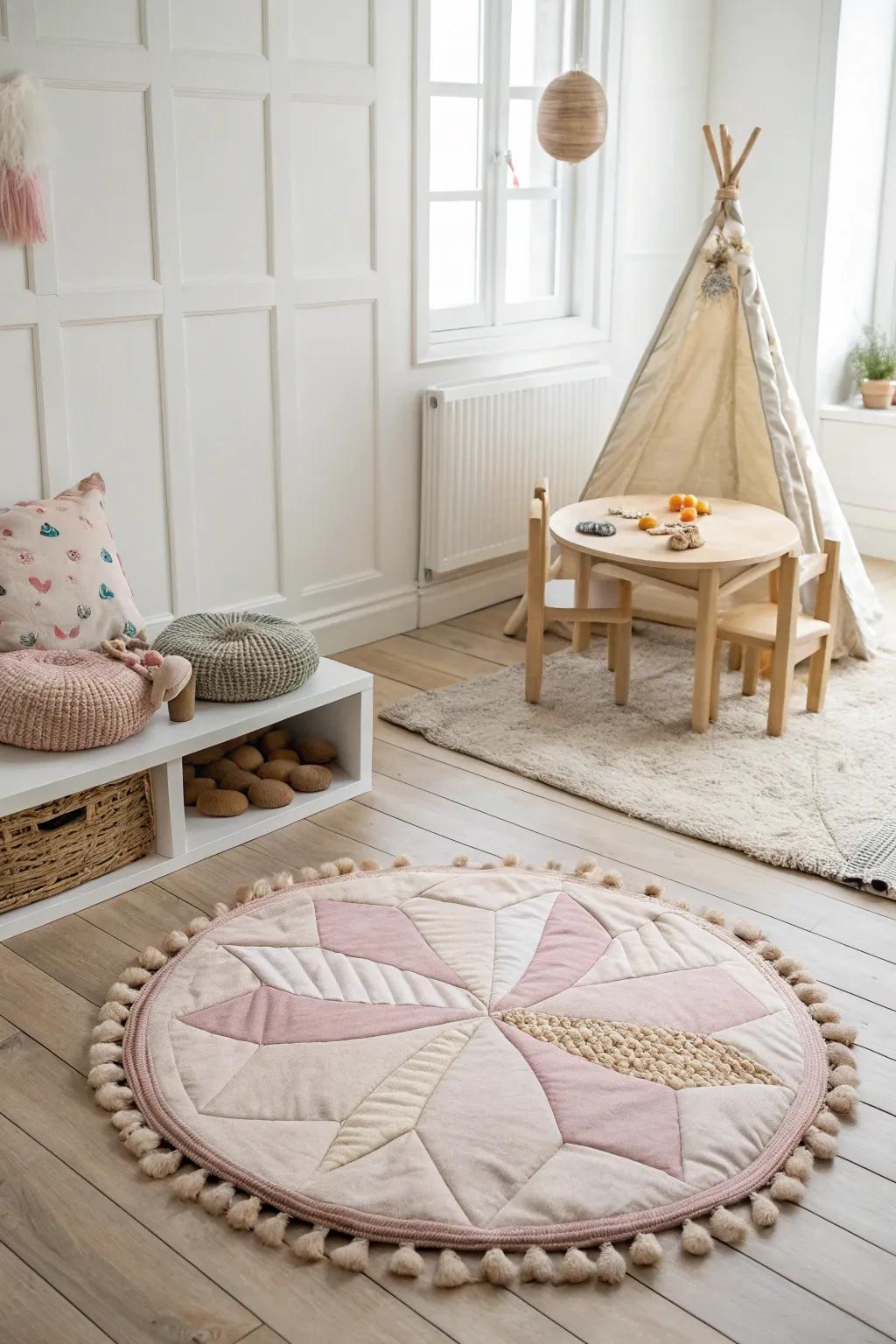 Transform a corner into a toddler's dreamy play space with simplicity and charm. #ScandiBoho #ToddlerRoom