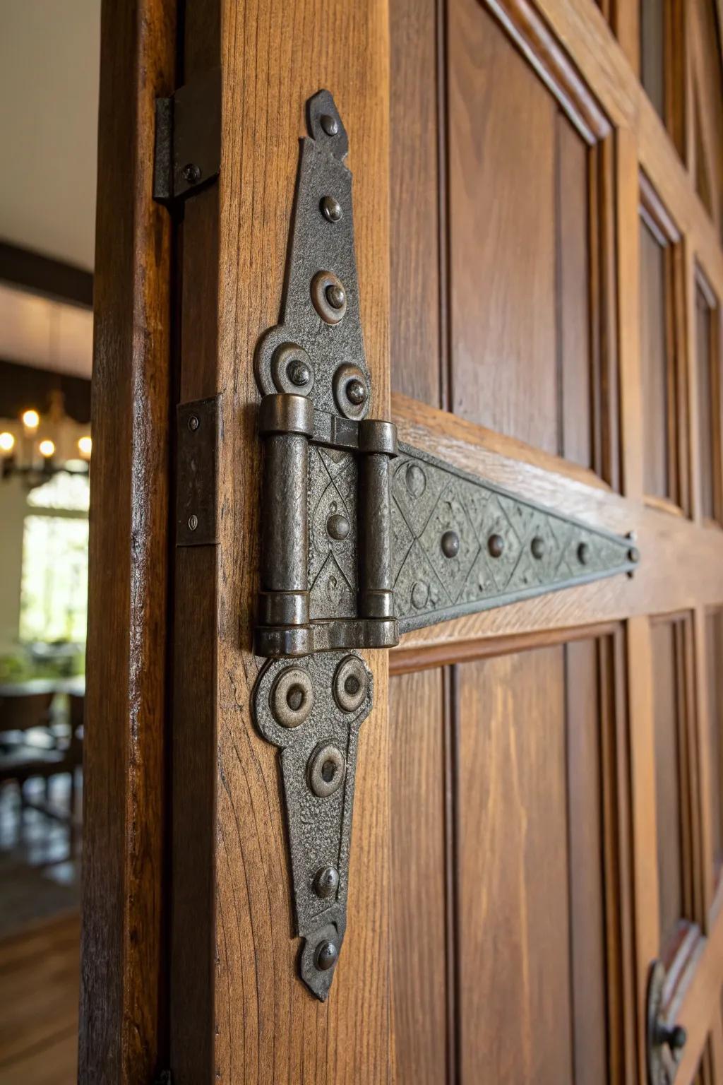Elevate your entryway with the timeless strength of heavy-duty hinges.