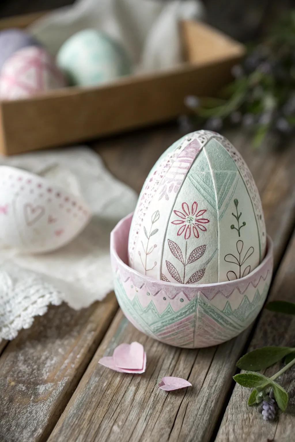 Discover the hidden beauty within this Egg-stra Special craft, where simplicity meets creativity.