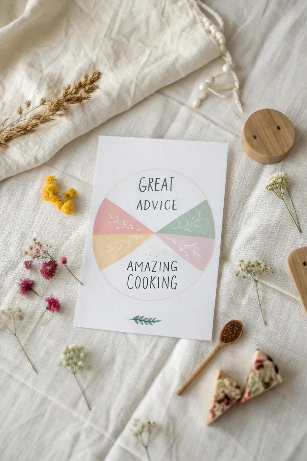 Celebrate Mom with a touch of humor and love through this charming pie chart card!
