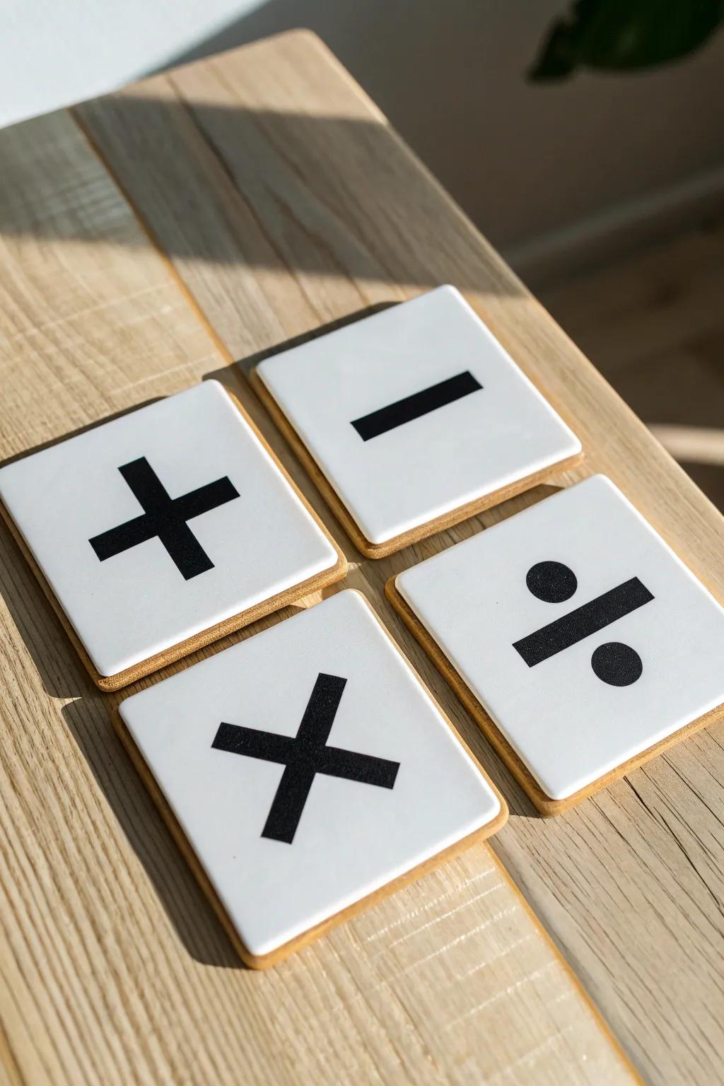 Add a touch of elegance and a dash of math magic to your space with these DIY Math Symbol Coasters – where simplicity meets creativity.