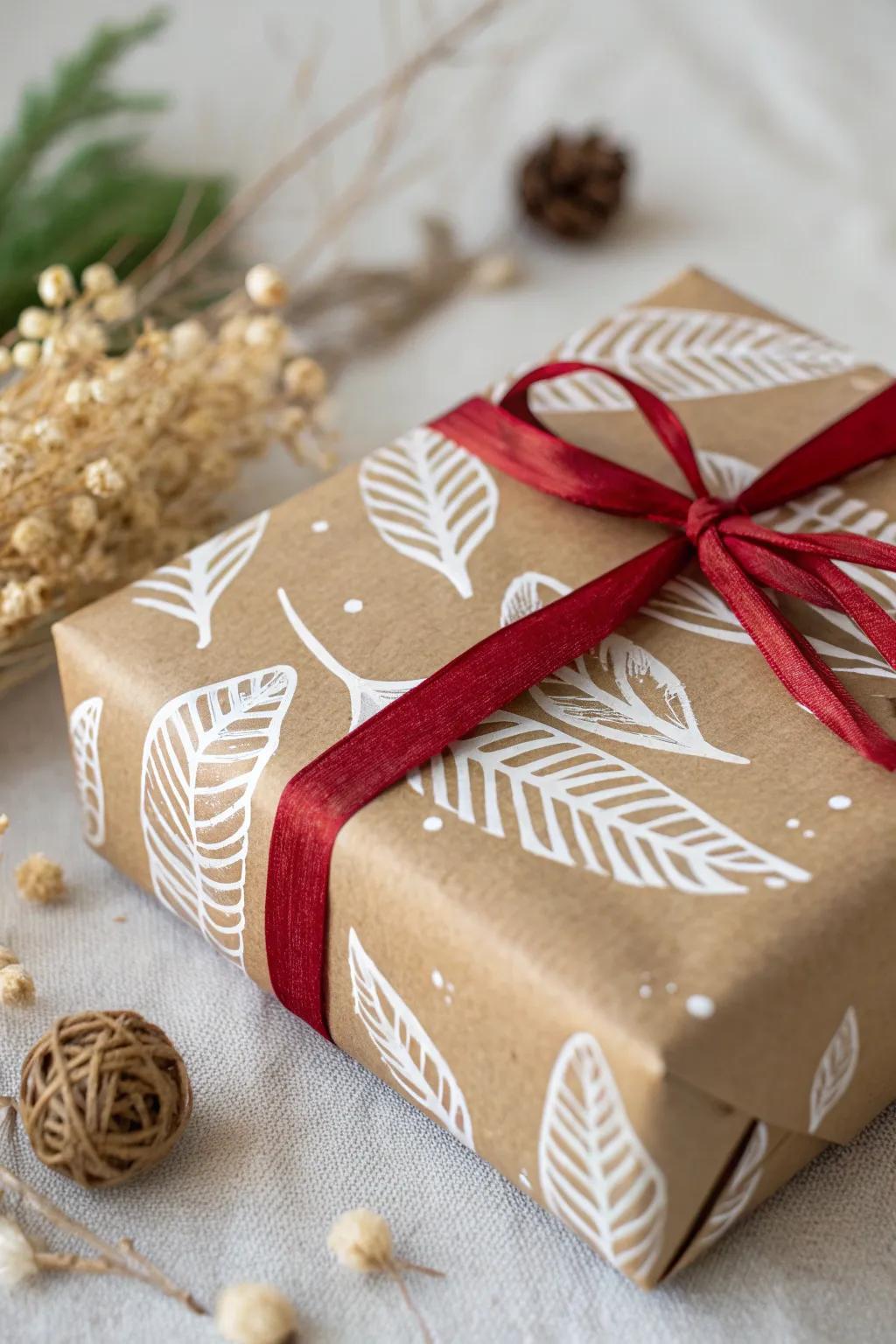 Elevate your gift wrapping with artistic flair and minimalist elegance.