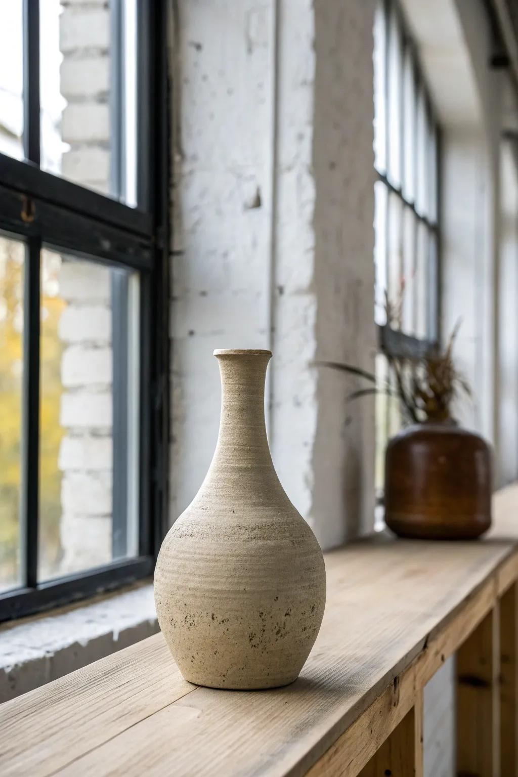 Soft neutrals brighten a loft—one deep charcoal accent keeps it crisp, not washed out.