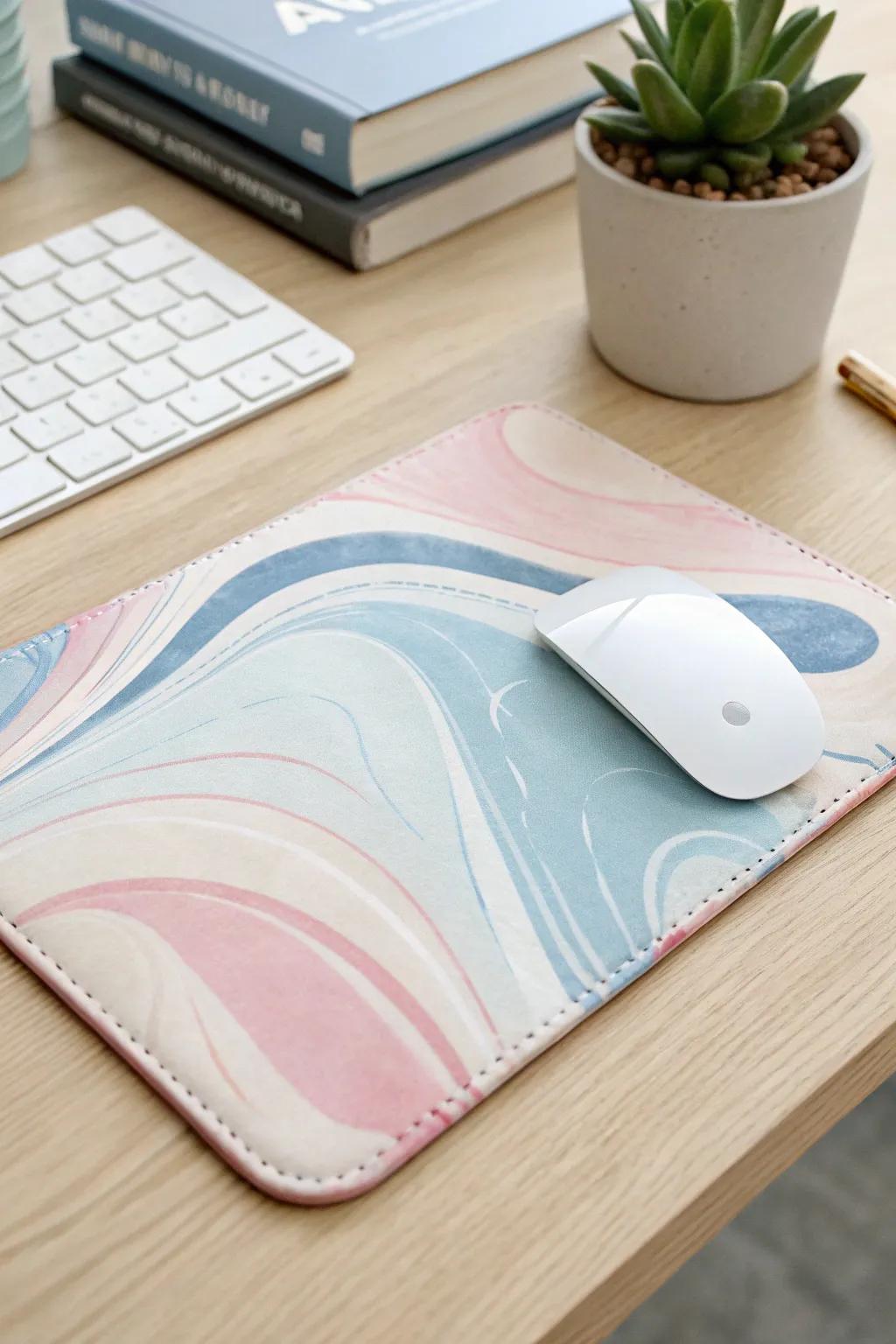 Add a splash of creativity to your workspace with this abstract art mouse pad—where Scandinavian minimalism meets Boho charm.
