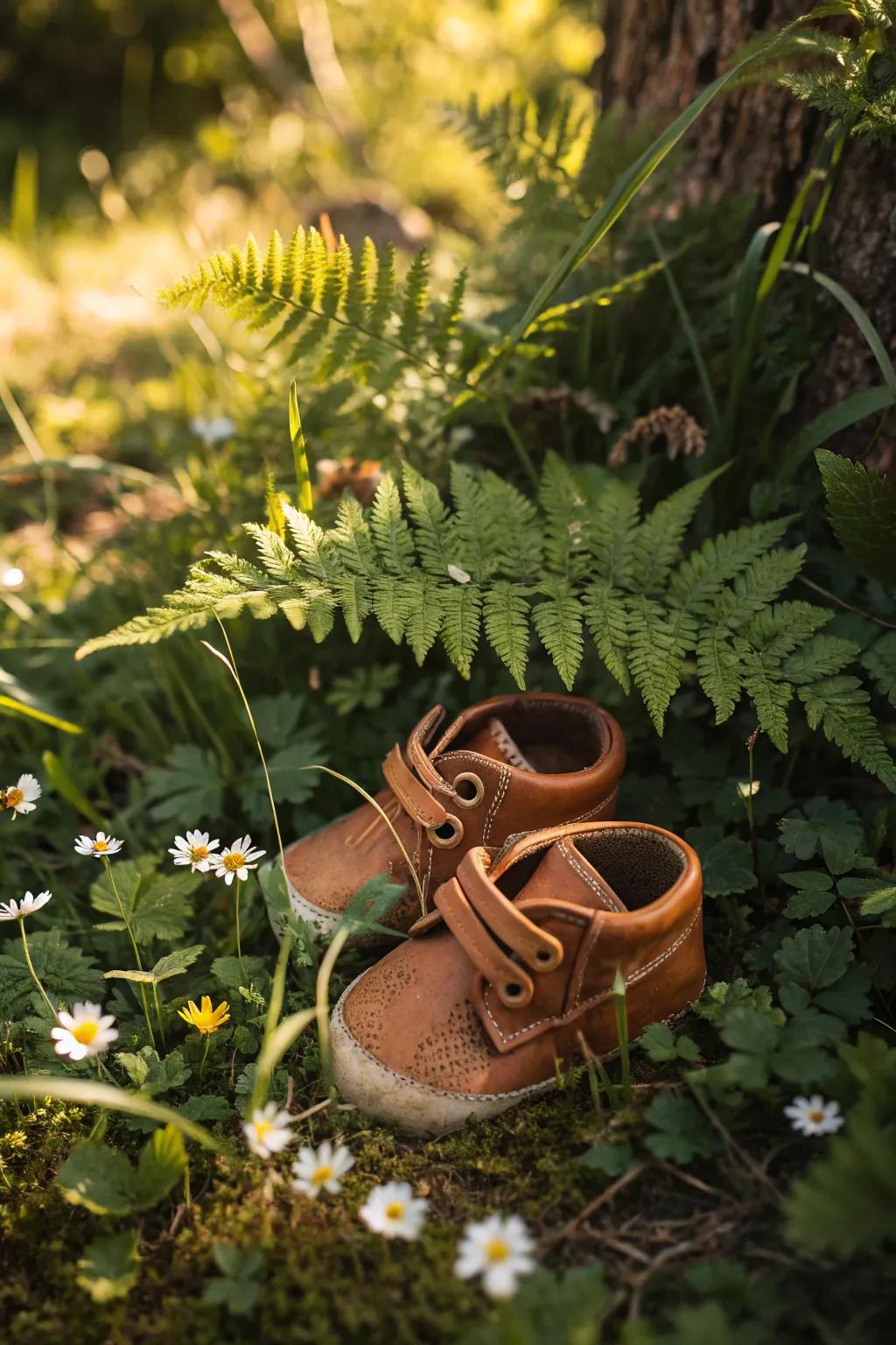 Tiny treasures in the garden: A sweet touch of nostalgia.