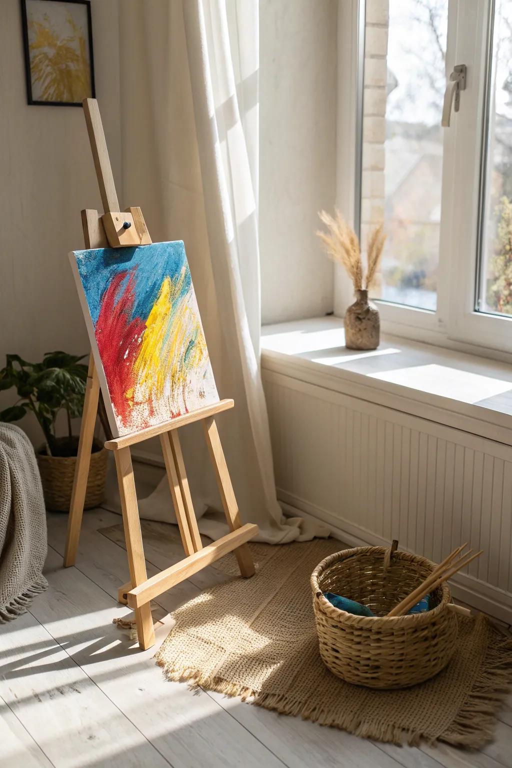 Unleash creativity with a splash of color! Perfect preschool art that radiates joy and simplicity.