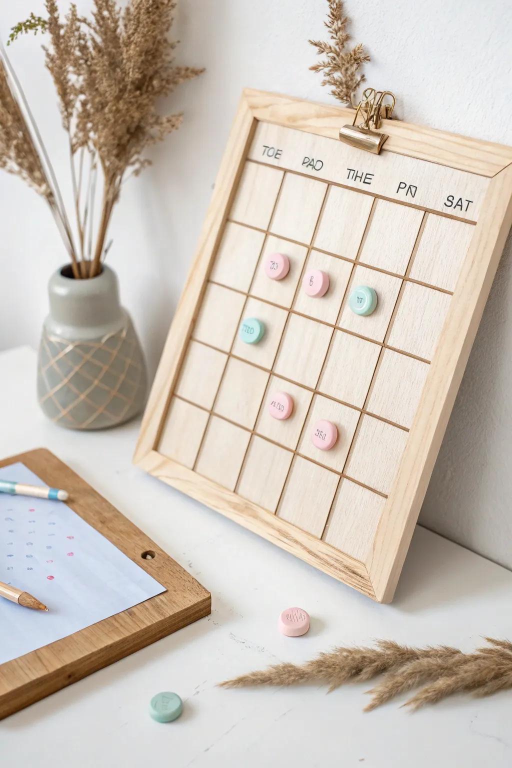 Elevate your progress tracking with Scandinavian elegance: a versatile board that changes as you do.