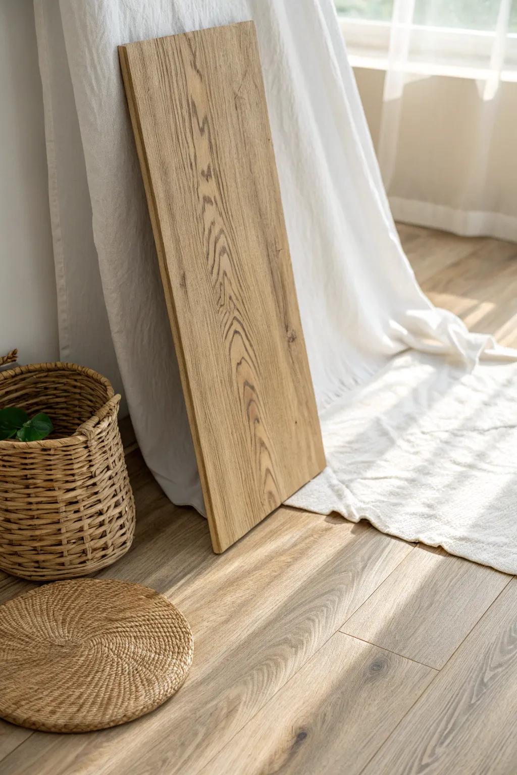 Wood-look plank flooring: the durable upgrade that makes your RV feel like a real home.