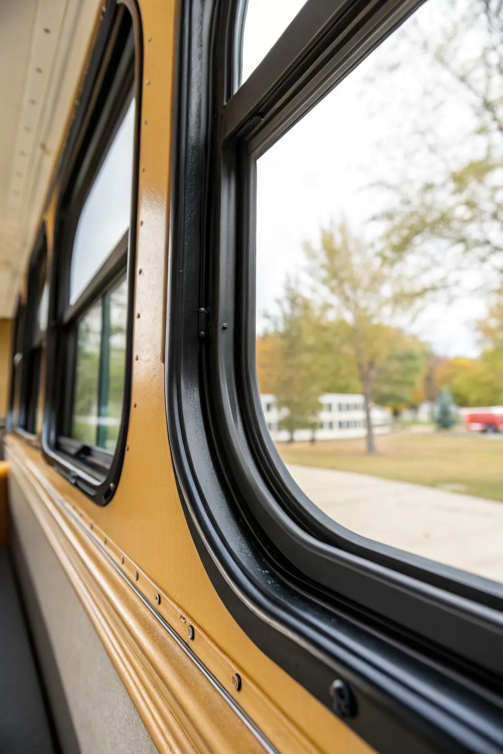 Seal every curve: fresh weatherstripping + insulation makes your skoolie cozy in any season.