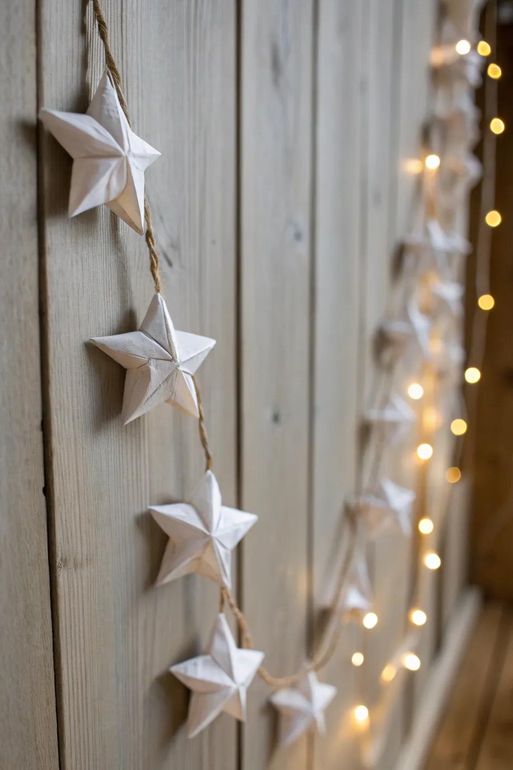 Transform gum wrappers into a dazzling starry night garland, bringing a touch of the cosmos into your home.