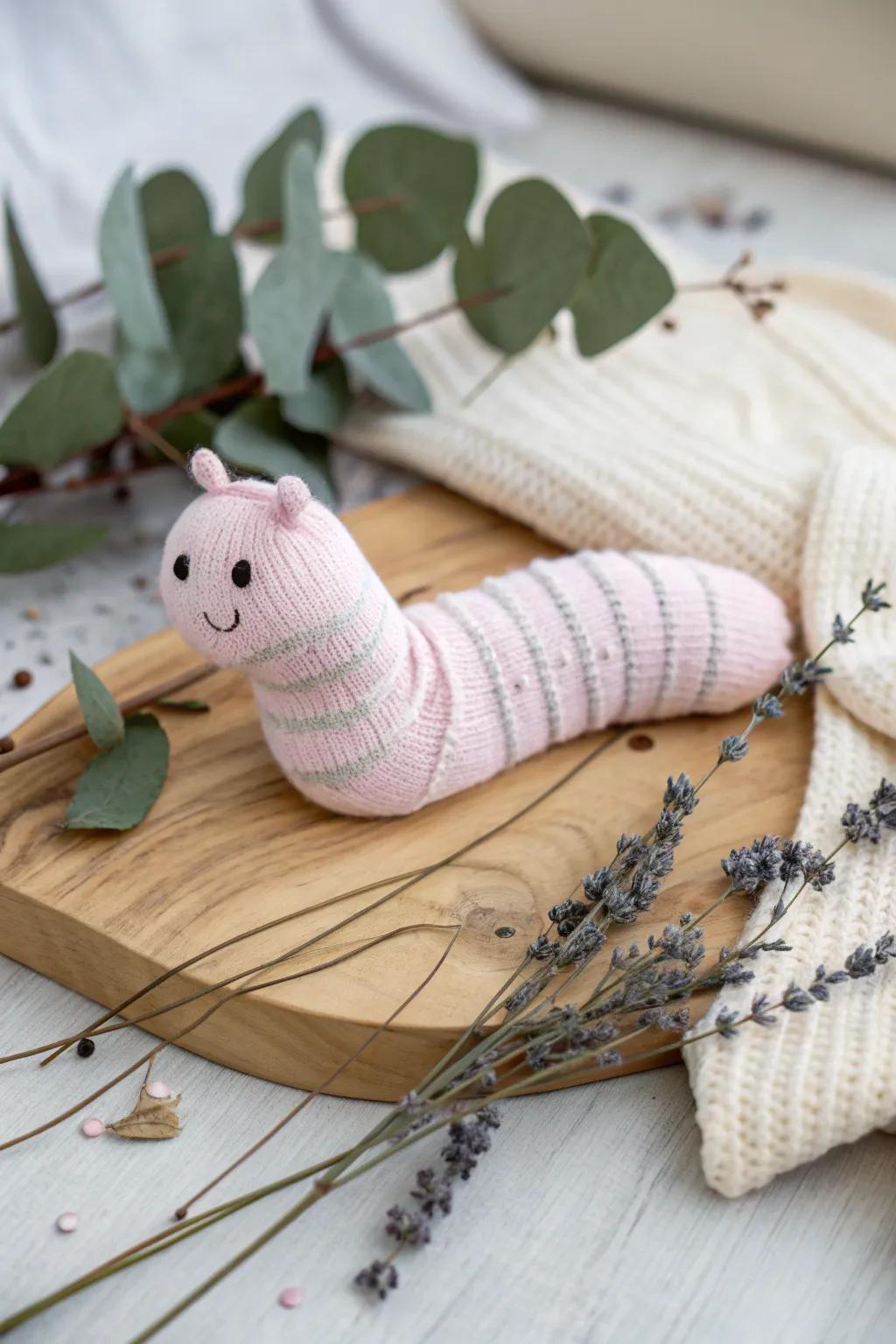 Transform your lonely socks into whimsical worm companions with this simple, no-sew craft idea!