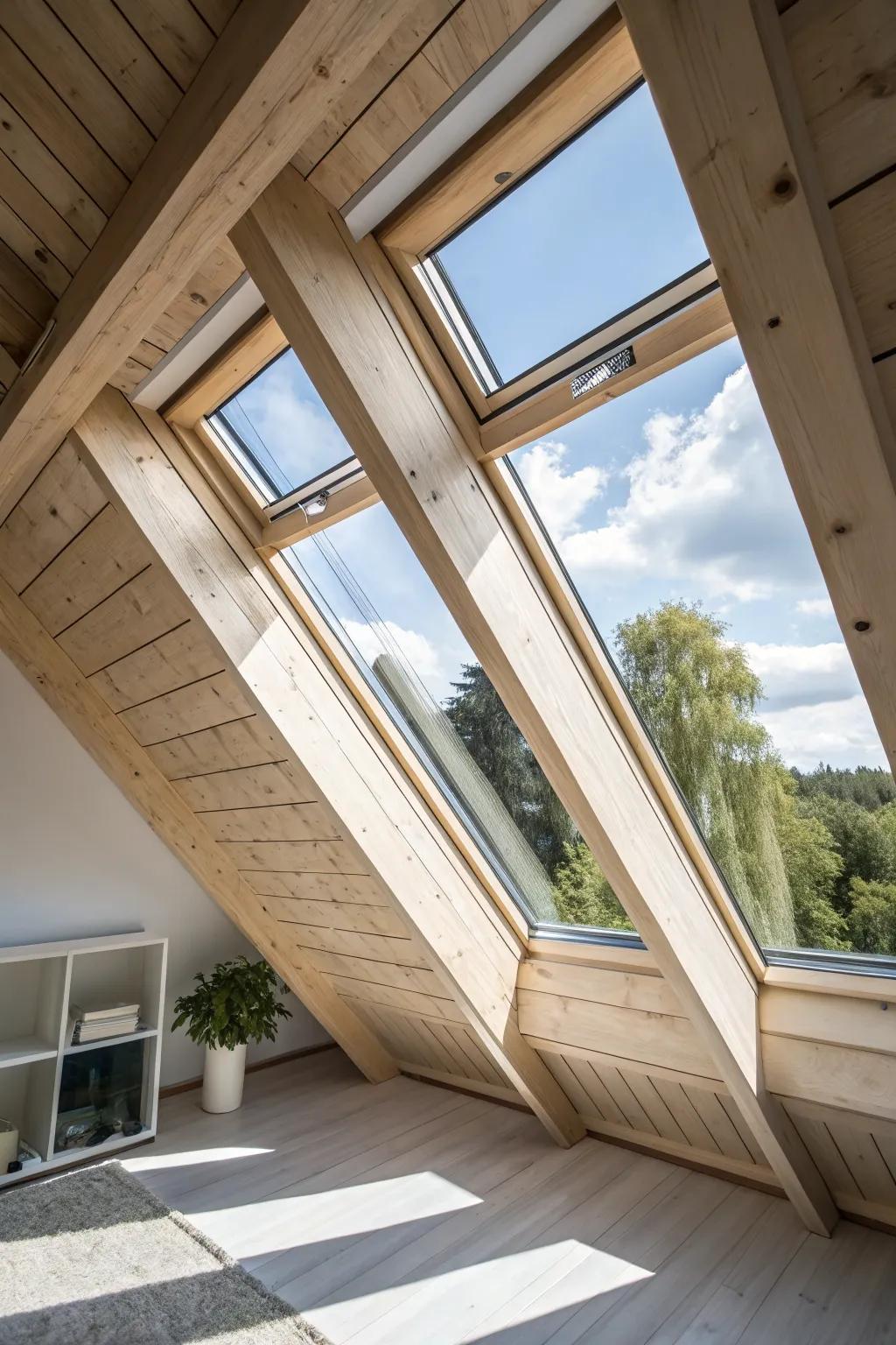 Skylight magic: one simple upgrade turns a dark attic loft into a sunlit retreat—instantly.