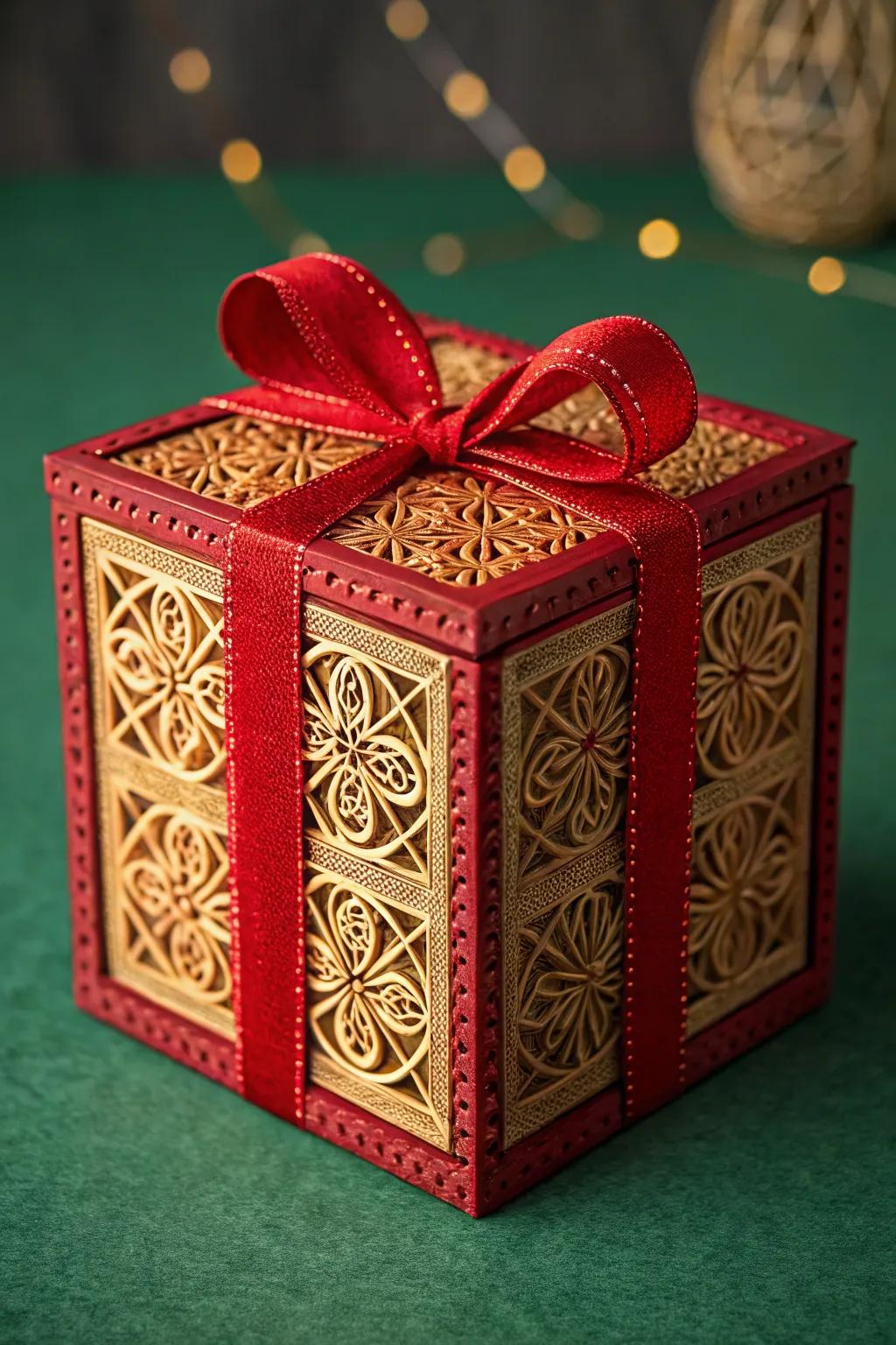 Elevate your gift-giving with a handcrafted 3D printed box, a perfect blend of tradition and innovation.