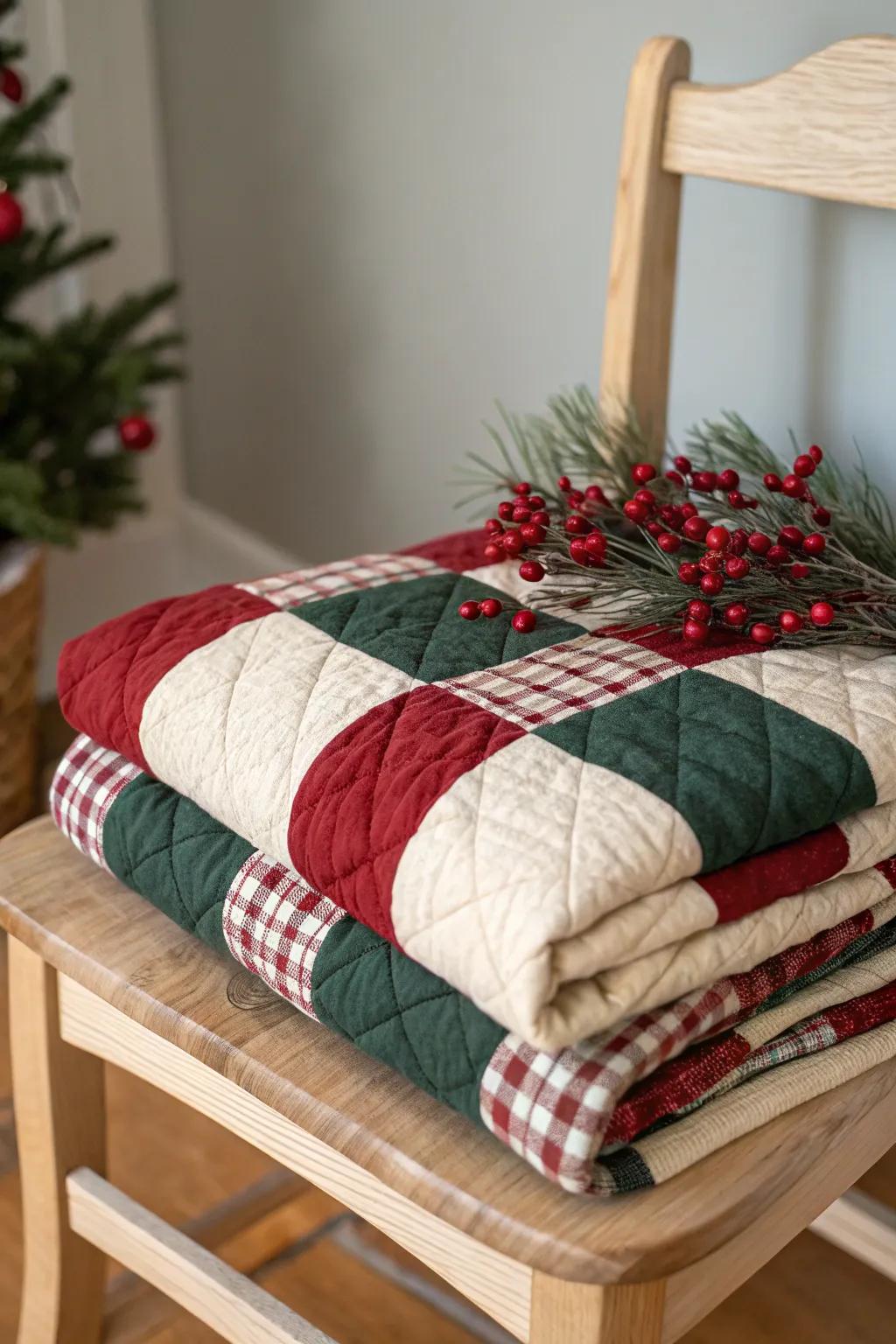 Cozy up with classic plaid patterns that bring warmth and festive spirit to your home this Christmas.