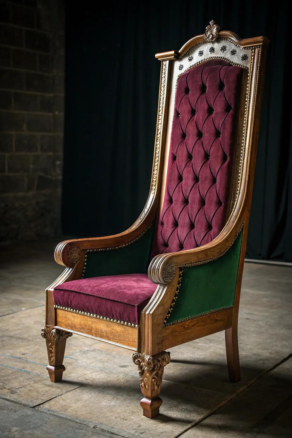 Elevate your space with a DIY throne chair that commands attention.