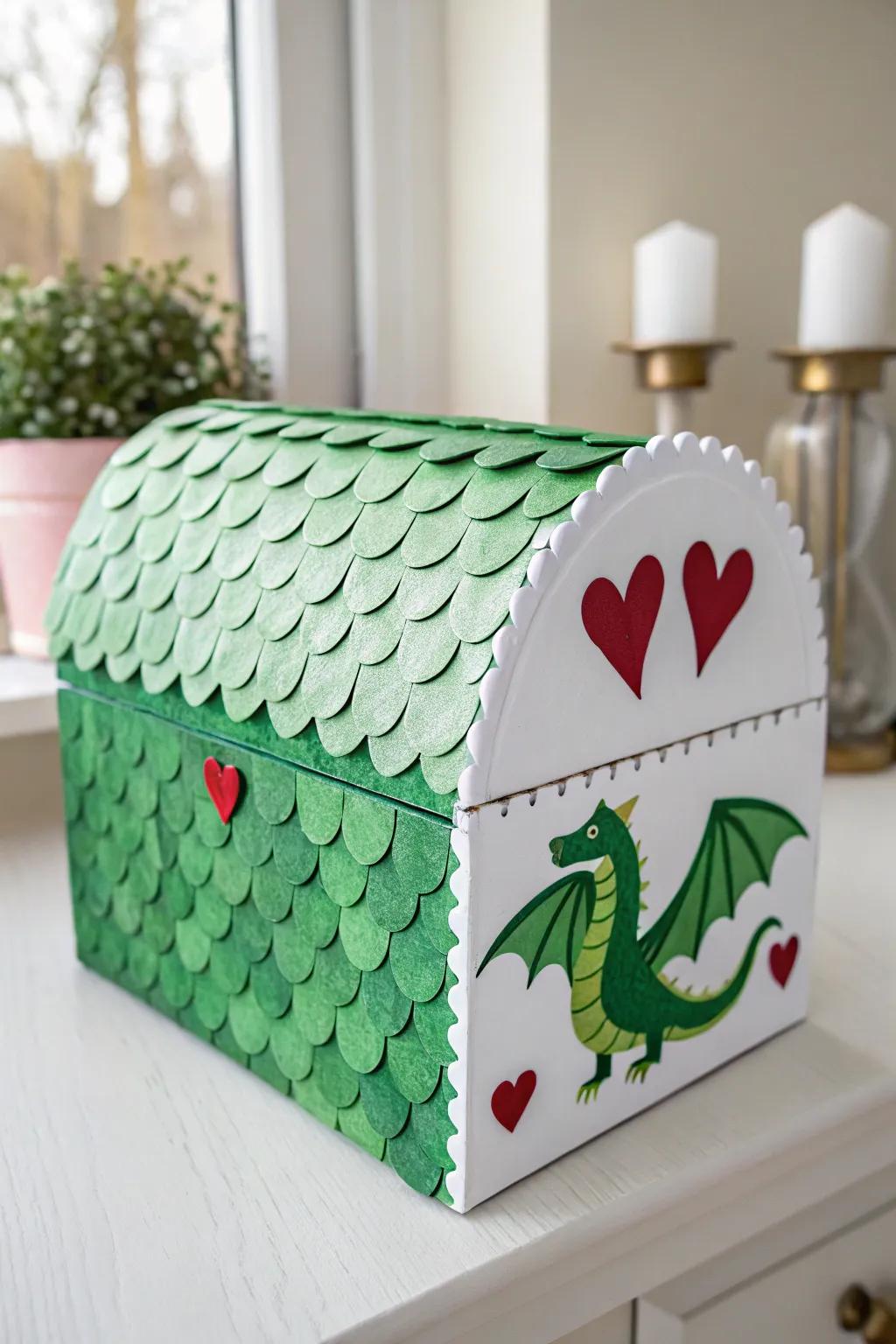 Unleash your creativity with this Scaly Surprise Valentine box, a perfect blend of playful texture and minimalist design!