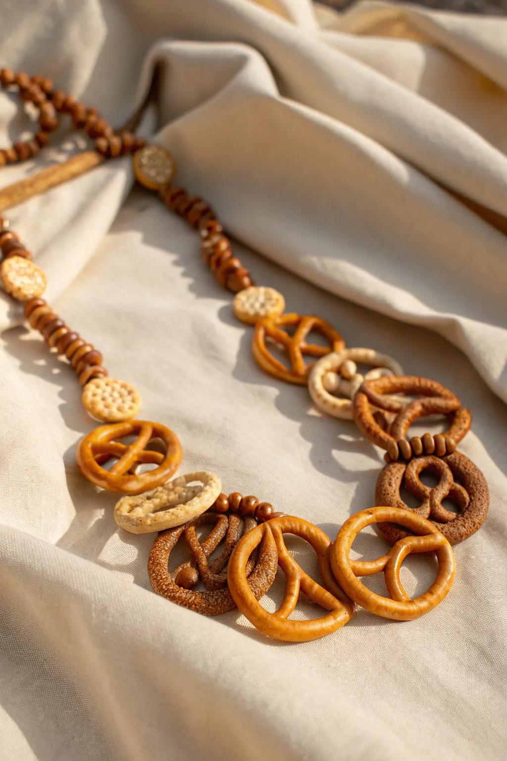 Savor the style with a pretzel-perfect statement piece. 🍂✨