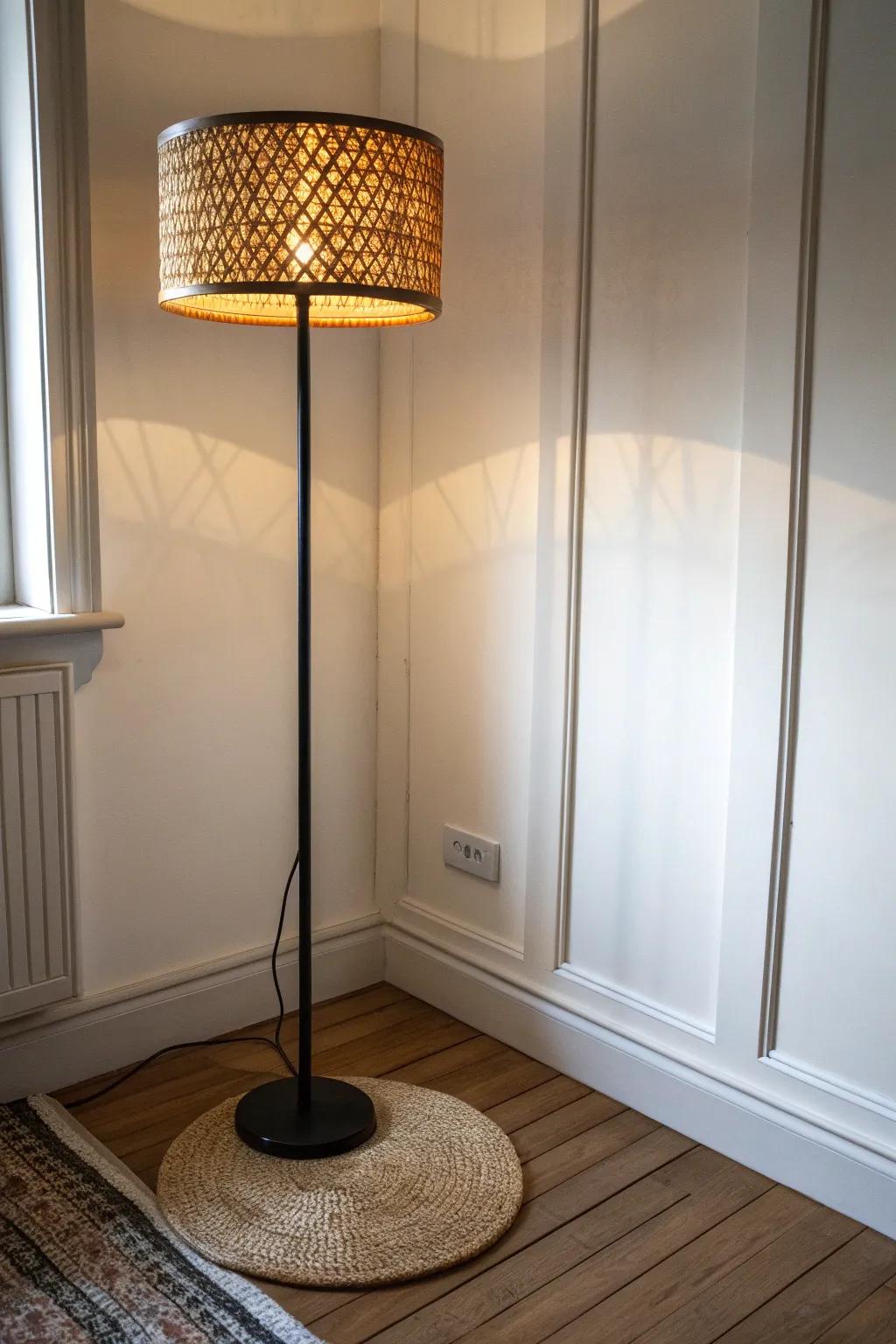 Turn that ignored corner into a cozy glow zone with one sculptural floor lamp.