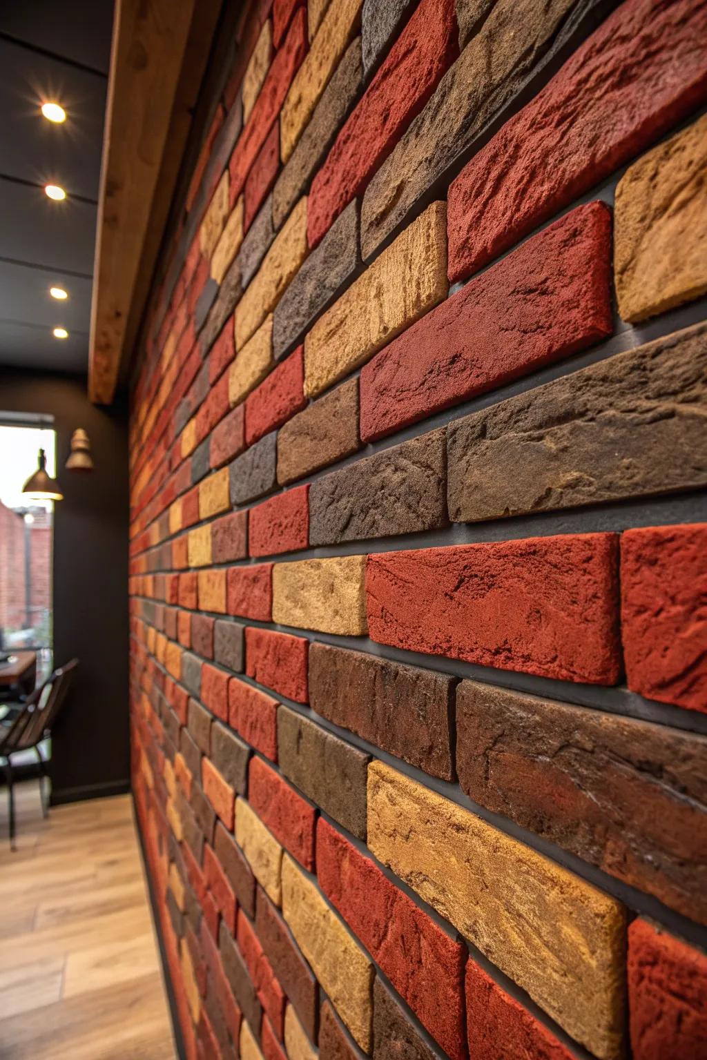 Transform your space with rustic brick veneers: a bold statement of craftsmanship and style.