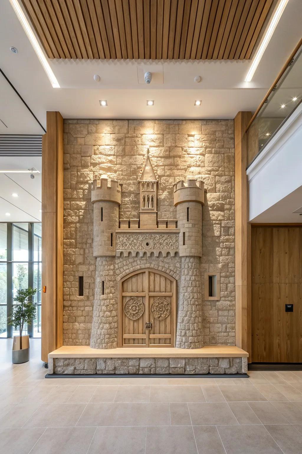 Transform your space with the timeless elegance of medieval-inspired stone wall art.