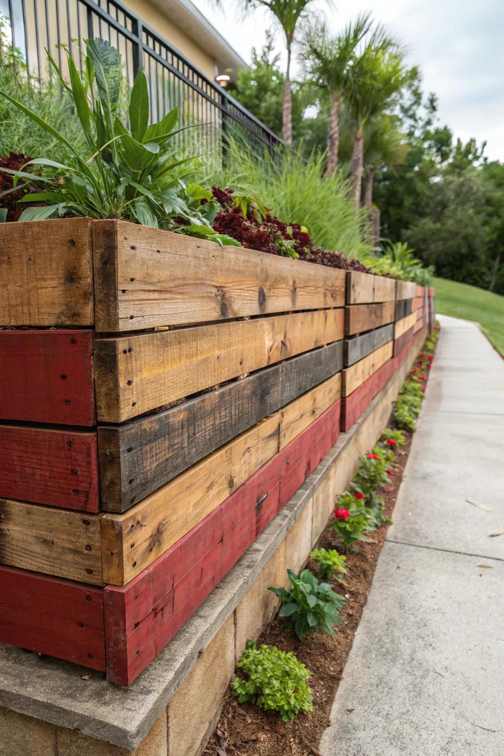 Witness the magic of transformation—where humble pallets become a masterpiece of craftsmanship.