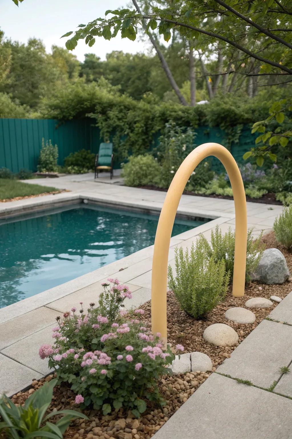 Transform your garden with a touch of whimsy and elegance using pool noodle arches. 🌿✨ #GardenDecor #MinimalistBoho